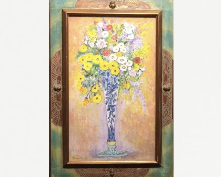 田村勉 『ガラス壺の草花』