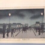 井上安治『新吉原夜櫻景』