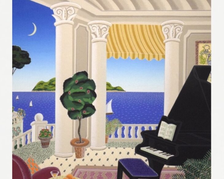 トーマス・マックナイト『ミコノスの別荘』 ｜骨董品買取 緑和堂