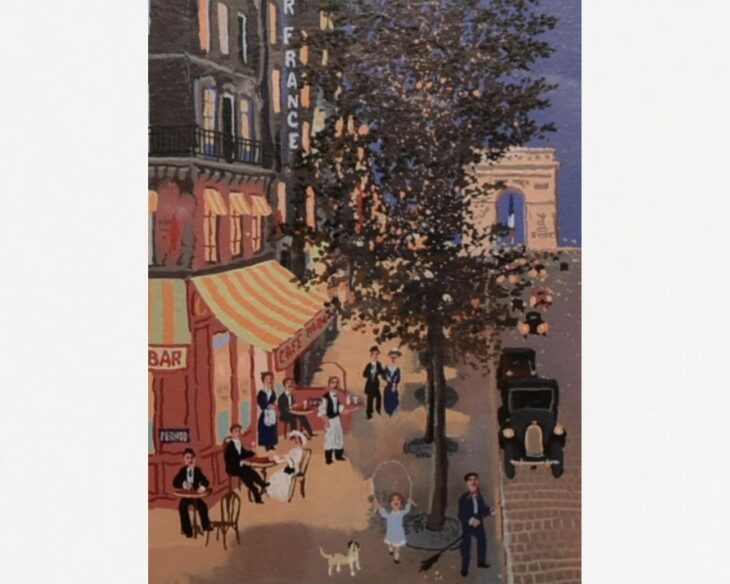 ミッシェル・ドラクロワ 『凱旋門』 ｜骨董品買取 緑和堂