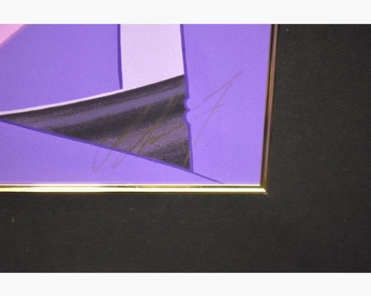 激レア作品　シャイニンググリーン　鶴田一郎　木製額装　アートマット　アクリル板付 鶴田一郎 艶鏡 ｜骨董品買取 緑和堂