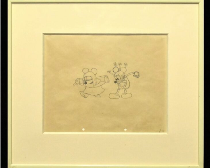 ウォルト・ディズニー 鉛筆画