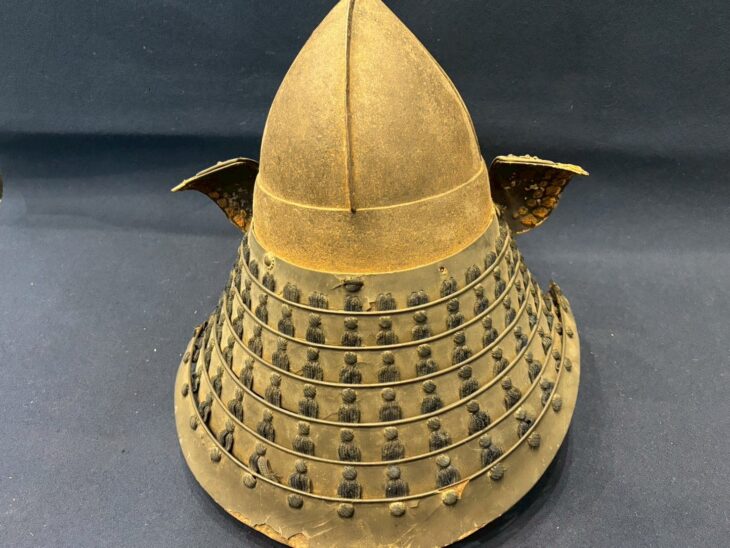 【骨董品】兜割り 十手 鉄地 武具 兜割 十手 武具 骨董 古美術 美術品 鉄地