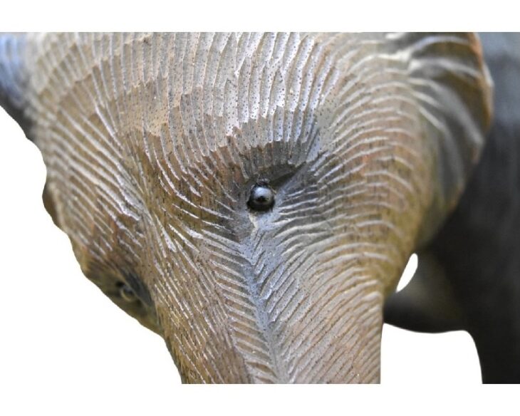 茂木多喜治『熊 木彫り ガラス目』 ｜骨董品買取 緑和堂