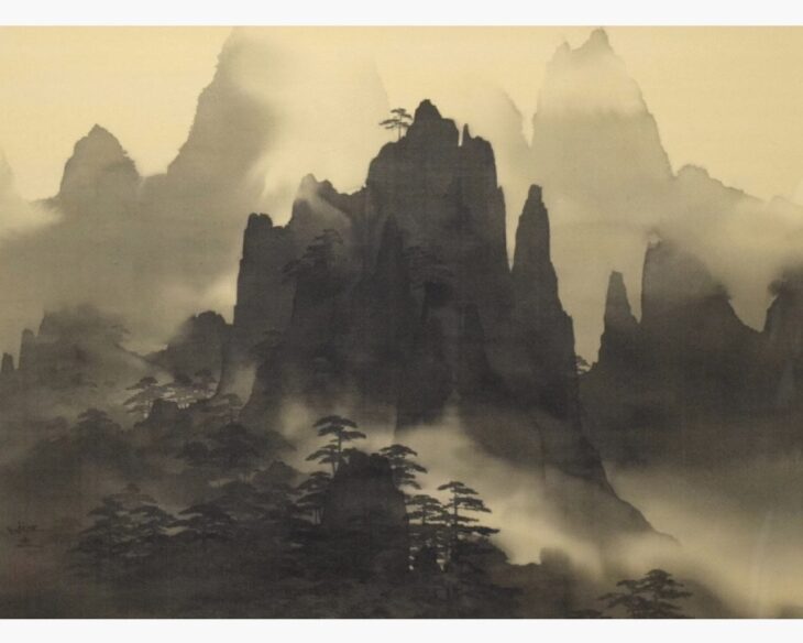 平川敏夫 『青峰愑雲』 ｜骨董品買取 緑和堂