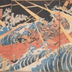 葛飾北為『摂州大物浦平家怨霊顕る図』