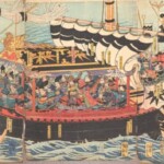 歌川芳虎 『義経御坐船之図』