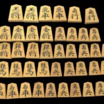 41騎 源兵衛清安 書 竹風作 将棋駒