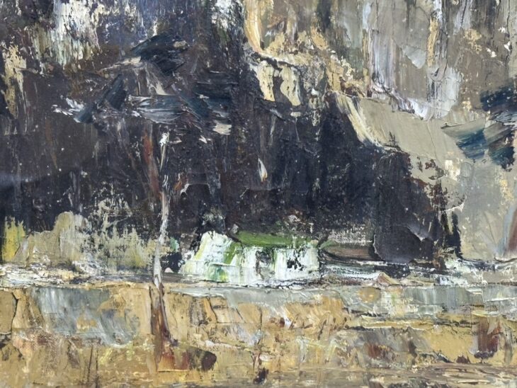 浮田克躬 油彩 風景画 ｜骨董品買取 緑和堂