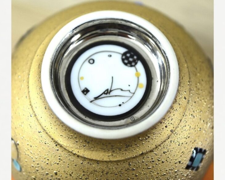 骨董品です！高麗焼 御本三島 盃台  K2288 骨董品です！高麗焼 御本三島 盃台 K2288