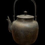 おたふく柄 銅瓶