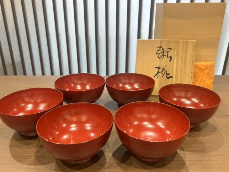 角偉三郎『粥椀 六客』