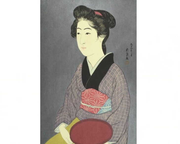 橋口 五葉『女六題』 ｜骨董品買取 緑和堂