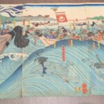 歌川芳虎 『源平壇ノ浦大合戦之図』