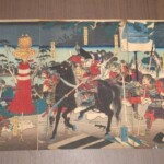 歌川芳員 『楠公湊川二討死覚悟之図』