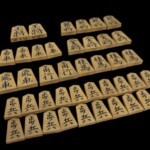 将棋駒 龍山作 金龍書