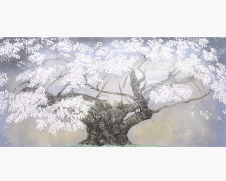 中島 千波『樹霊淡墨桜』 ｜骨董品買取 緑和堂