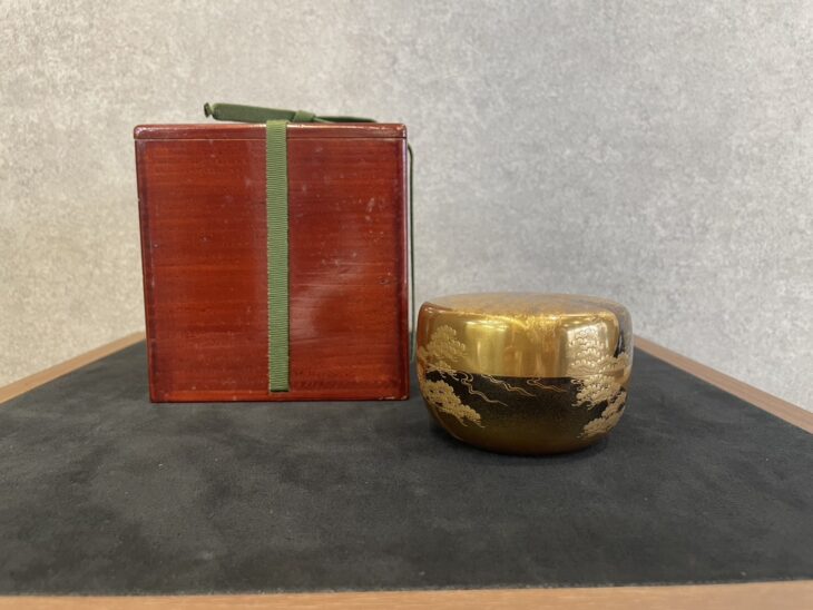 西村松雲 住吉蒔絵 平棗 ｜骨董品買取 緑和堂