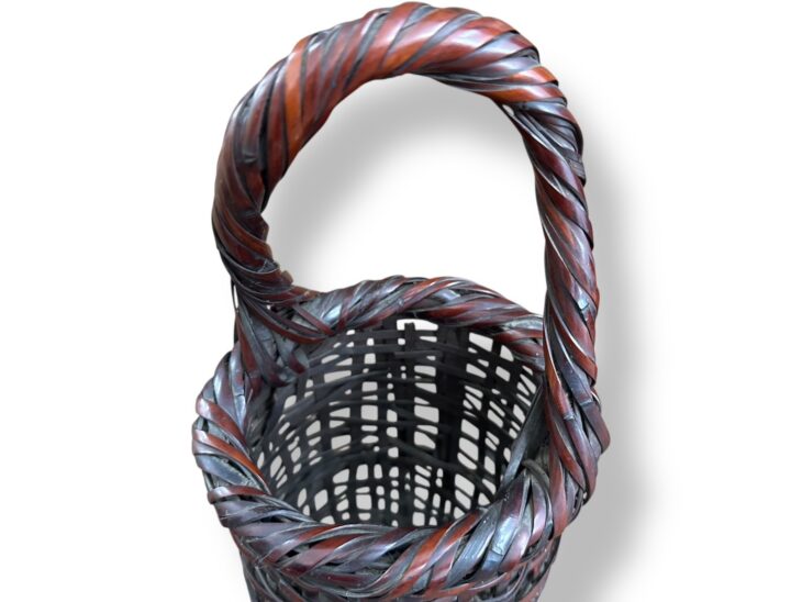 池田青龍斎 『竹花籠』 ｜骨董品買取 緑和堂