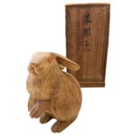 山口景信 『木彫 兎』