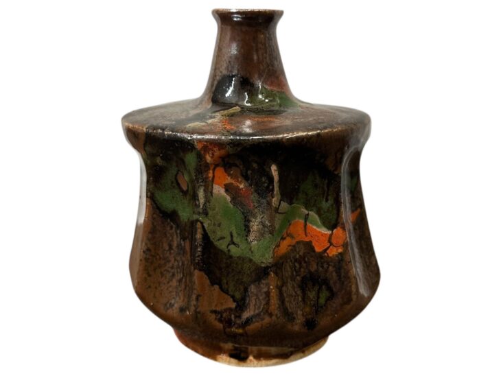 河井 寛次郎 『鉄薬扁壺』