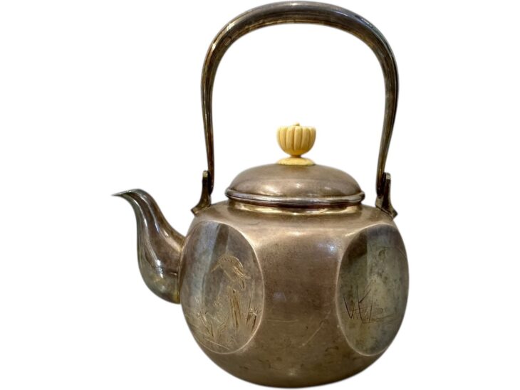 竹谷 徳之助 金正堂 『象牙摘 銀瓶』