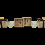 薩摩びーどろ工芸 『切子猪口』 2点