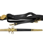 大日本帝国海軍将校剣帯 短剣 模造刀