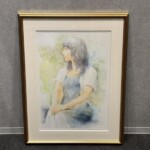 黒川達也 水彩画 『緑の中で』