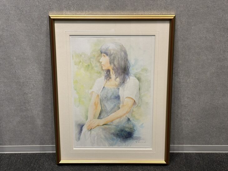 黒川達也 水彩画 『緑の中で』