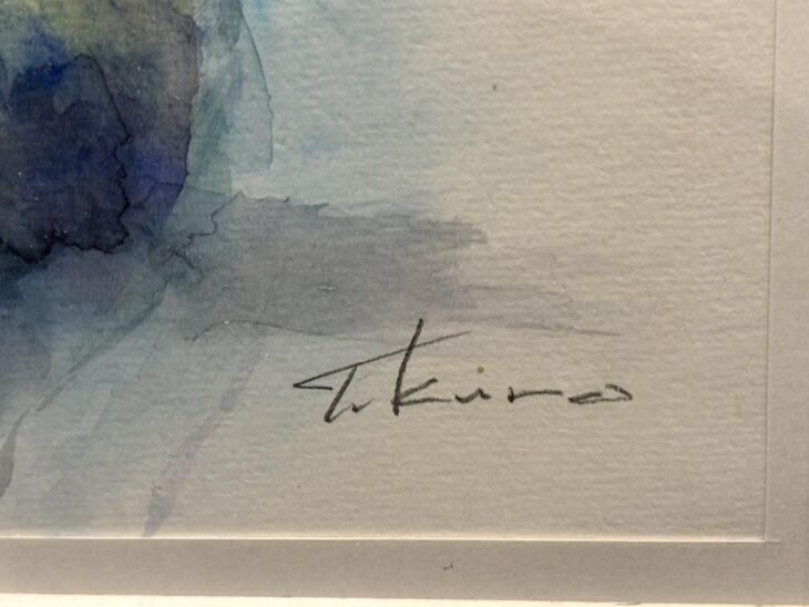 黒川達也 水彩画 『緑の中で』 ｜骨董品買取 緑和堂