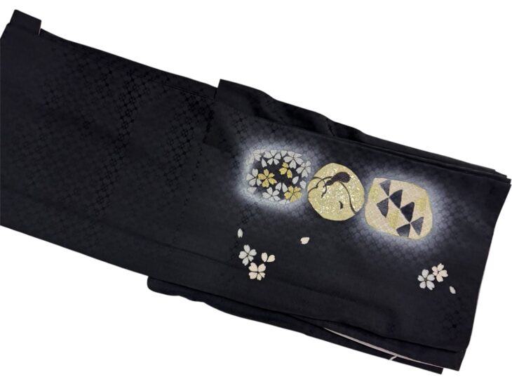 付け下げ 月桜刺繍