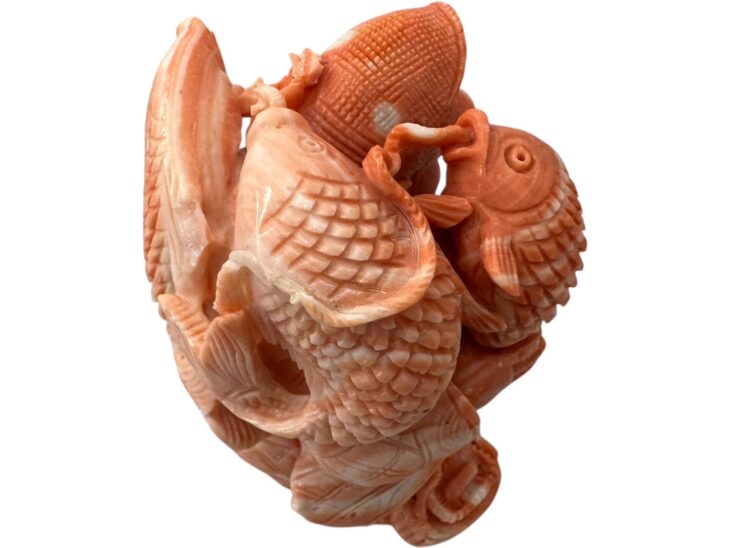 珊瑚 恵比寿像 大黒天像 ｜骨董品買取 緑和堂