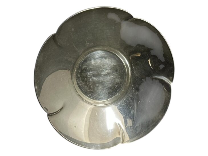 秦 蔵六 『捻梅式 純銀茶托』 ｜骨董品買取 緑和堂