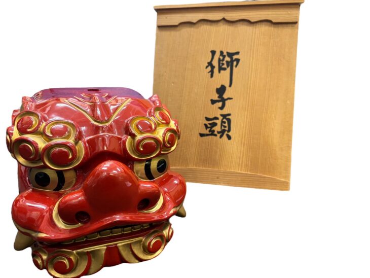 南部吉英 『獅子頭 置物』