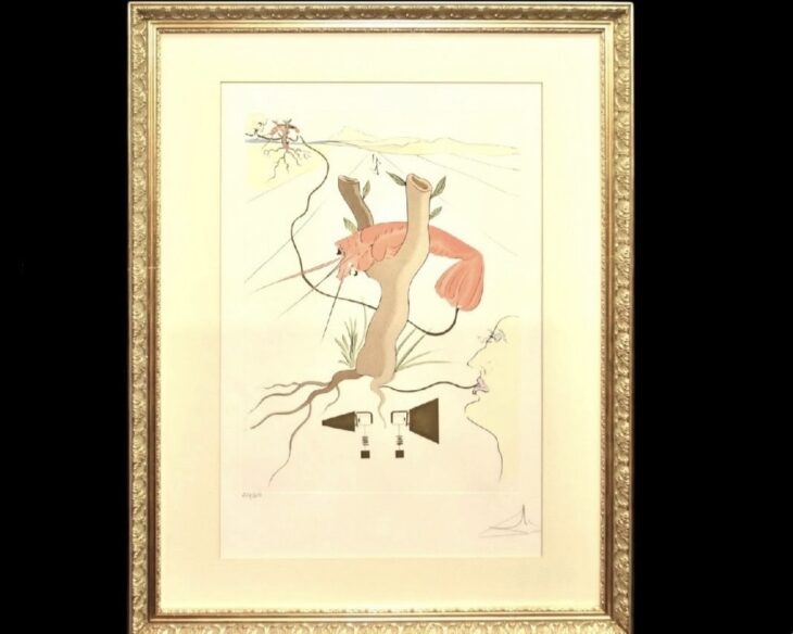 サルバドール・ダリ 『レオナルド・ダ・ヴィンチに捧ぐ電話』