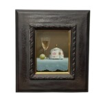 北浩二 『クリームポットと葡萄』