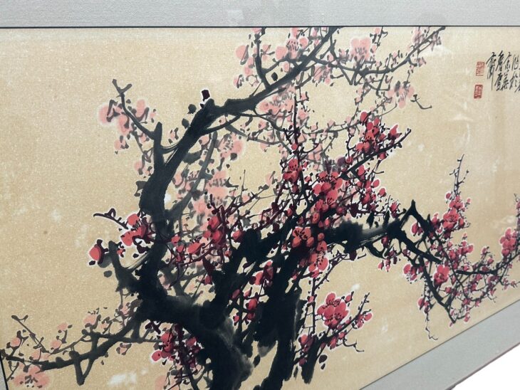 王 成喜 『紅梅図』 ｜骨董品買取 緑和堂