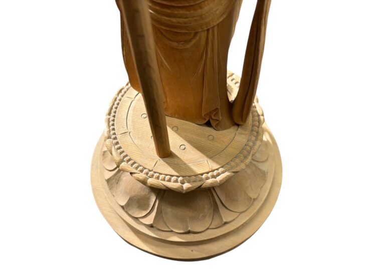 松久宗琳 木彫『聖観音菩薩』 ｜骨董品買取 緑和堂