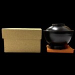 角偉三郎 『黒縁練金椀』 六つ星