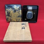 輪島塗 萩蒔絵光琳形 硯箱