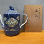 平安 吉兆作 『祥瑞間取花鳥図 水注』