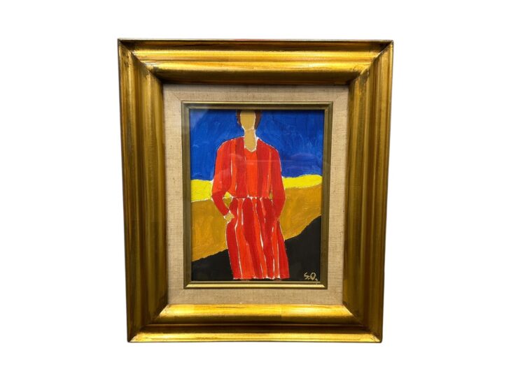 大沢 昌助 『赤いドレス』