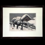 斎藤清 『会津の冬 Winter in Aizu』