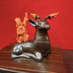 谷脇 利光『赤珊瑚　寿老人』