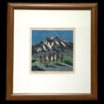 畦地 梅太郎 『槍が岳』