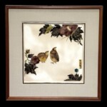 藤本能道 『芙蓉と鶉図』