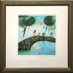 藤城 清治 『四季のメルヘン 春 春のデュエット』