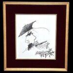 松本零士 『サイン色紙 メーテル 星野鉄郎』