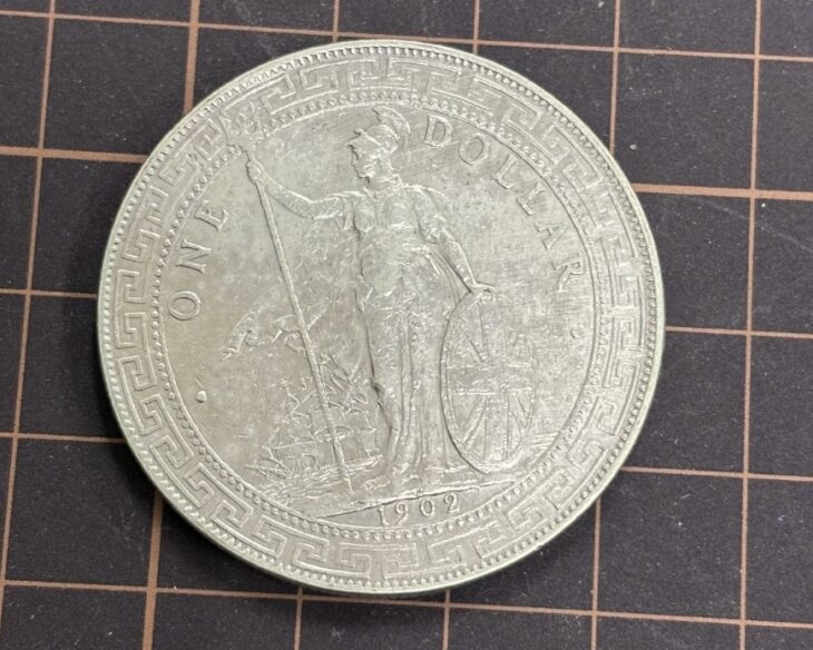 イギリス領貿易銀 ブリタニア立像 ｜骨董品買取 緑和堂